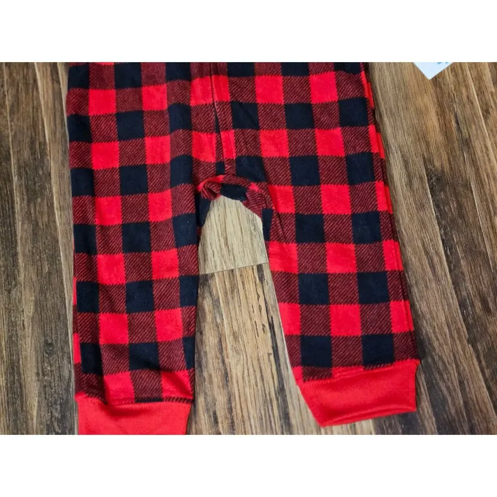 Carter's Just One You Boy's Red Fleece Polar Bear Sleep & Play (NWT) 9 Months